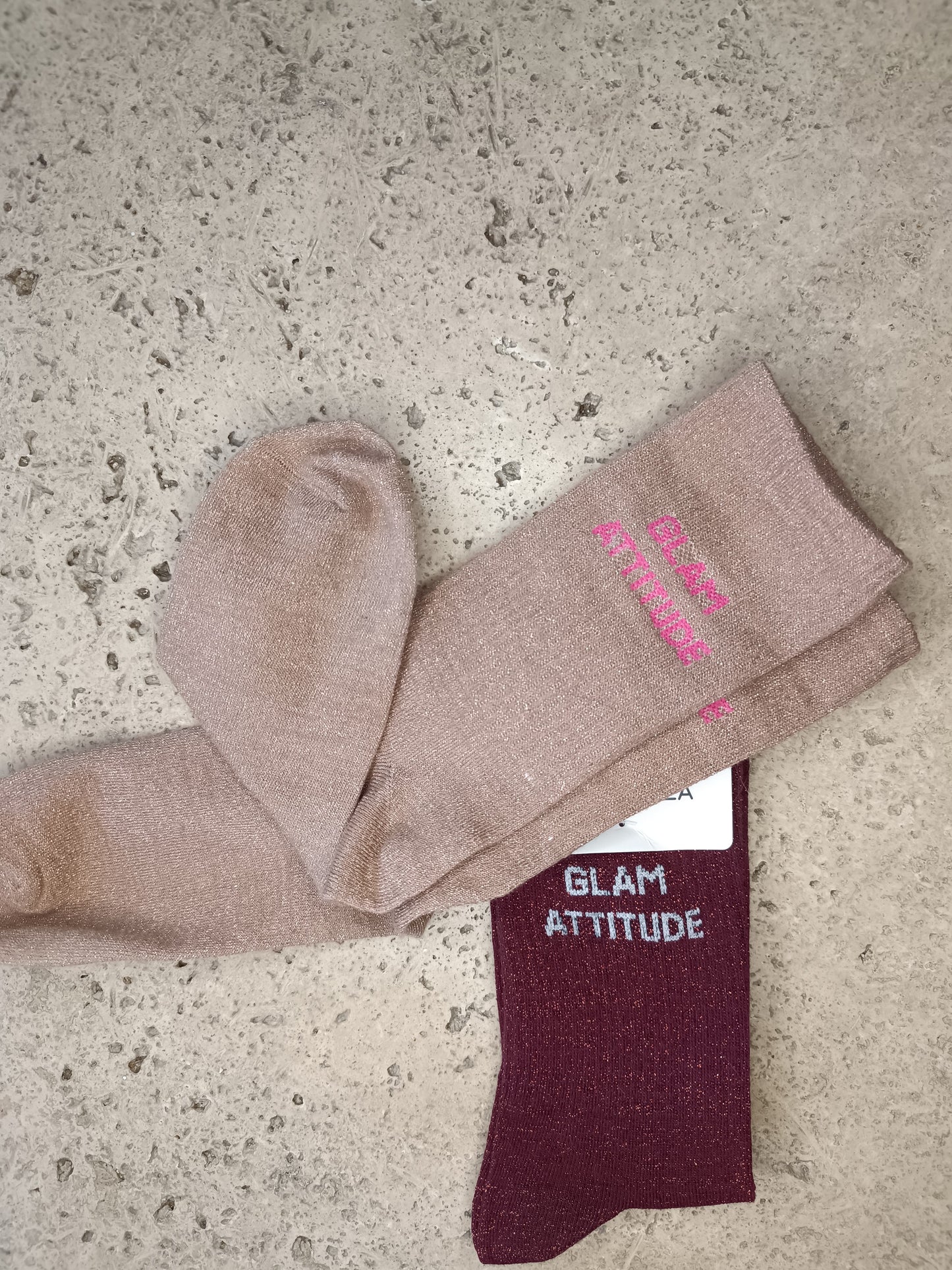 Chaussettes scintillantes "Glam attitude"