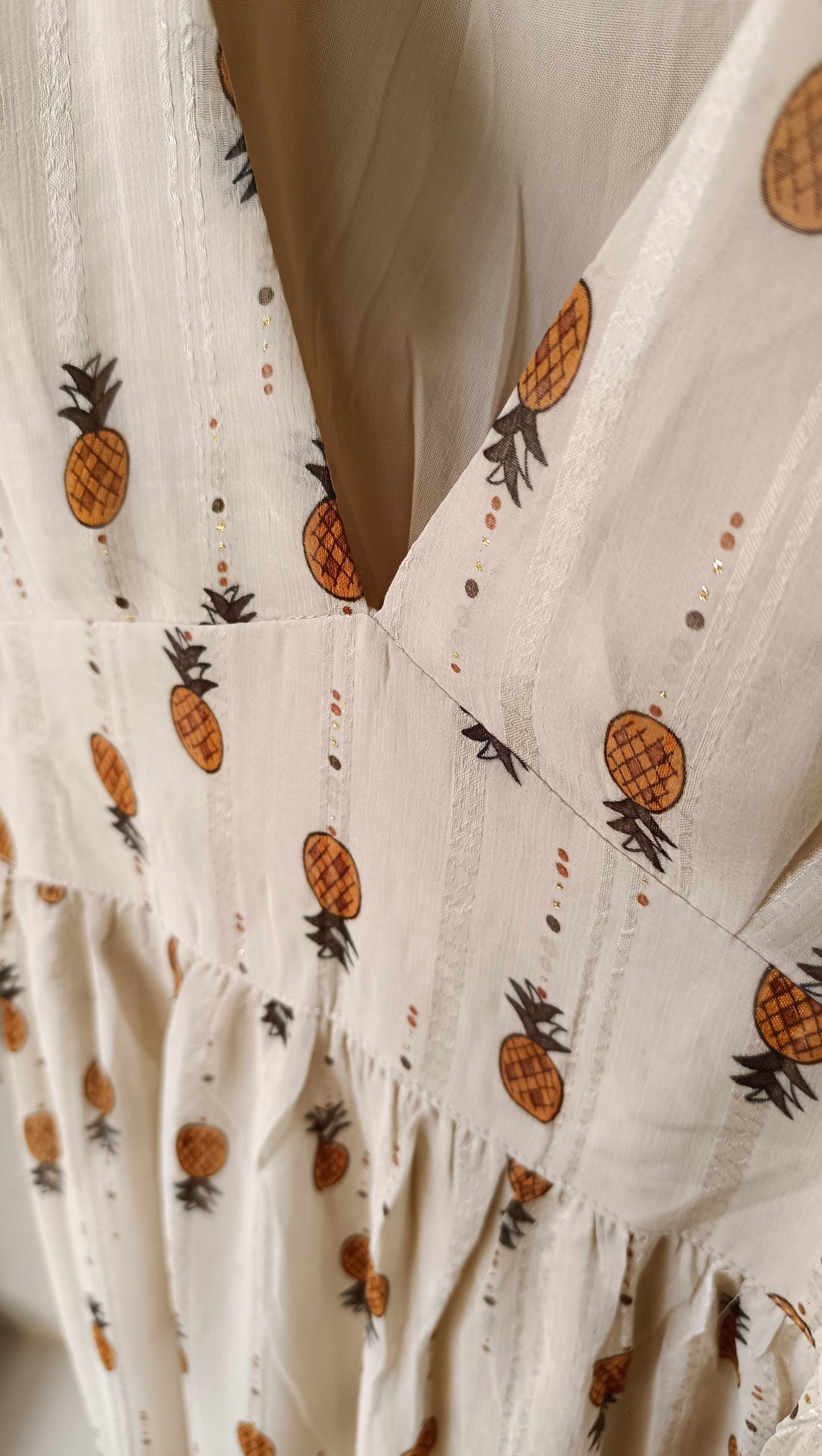 Robe Ananas décolleté plongeant