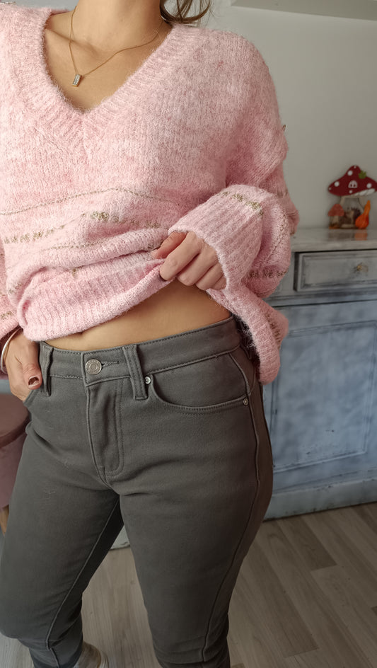 Pantalon fourré gris