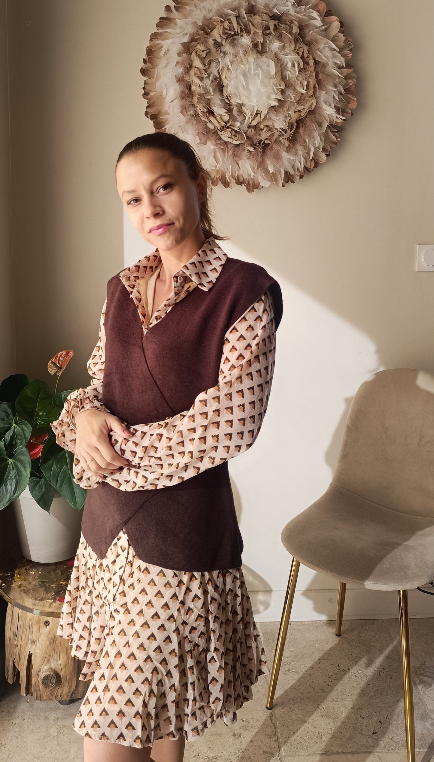 Robe automnale fluide Minis Styles