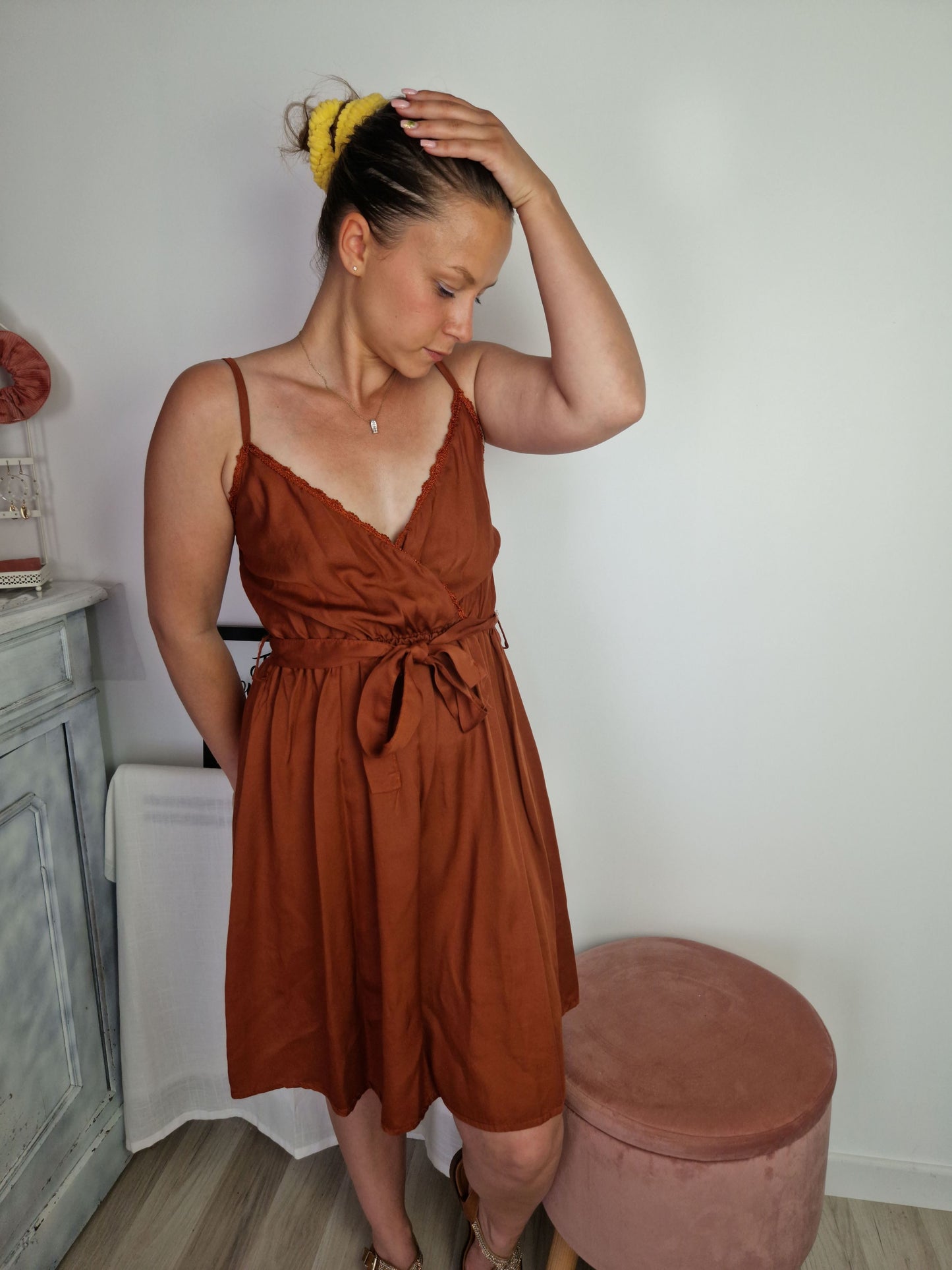 Robe terracotta