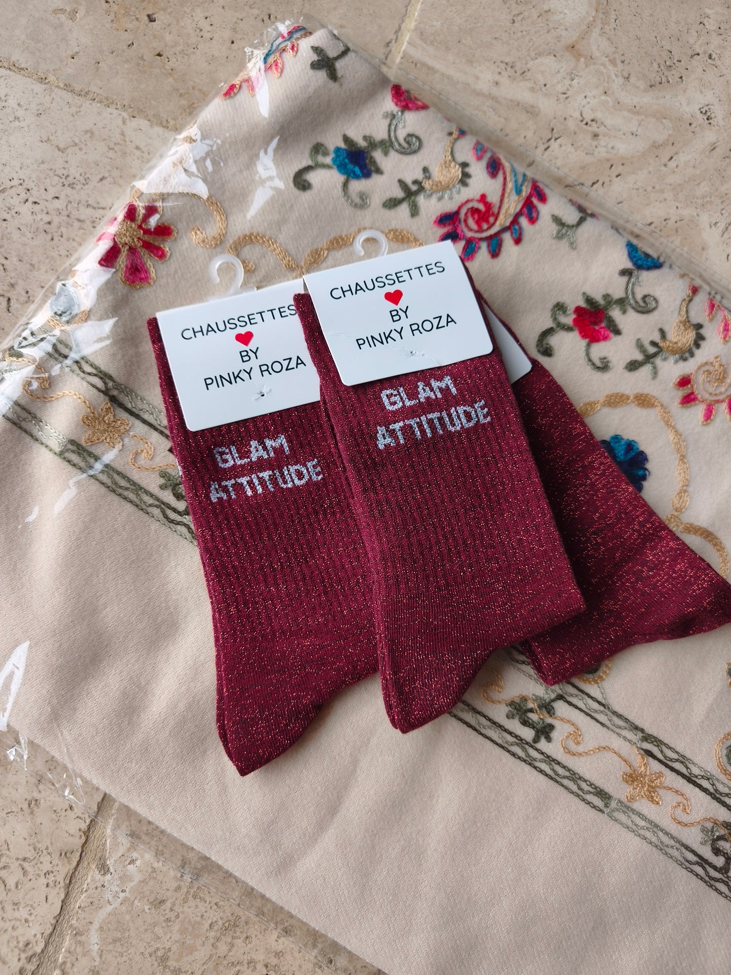 Chaussettes scintillantes "Glam attitude"