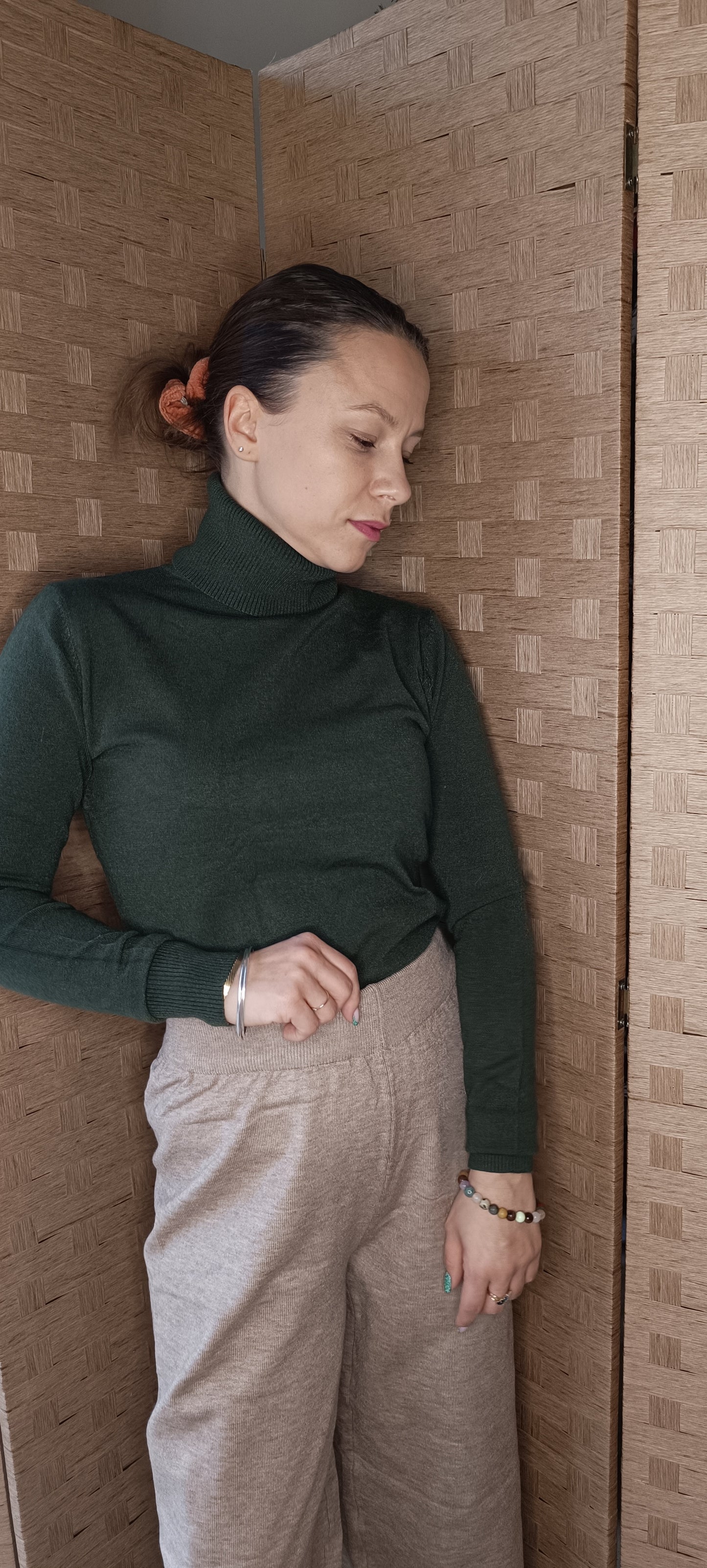 Pull col roulé plusieurs coloris