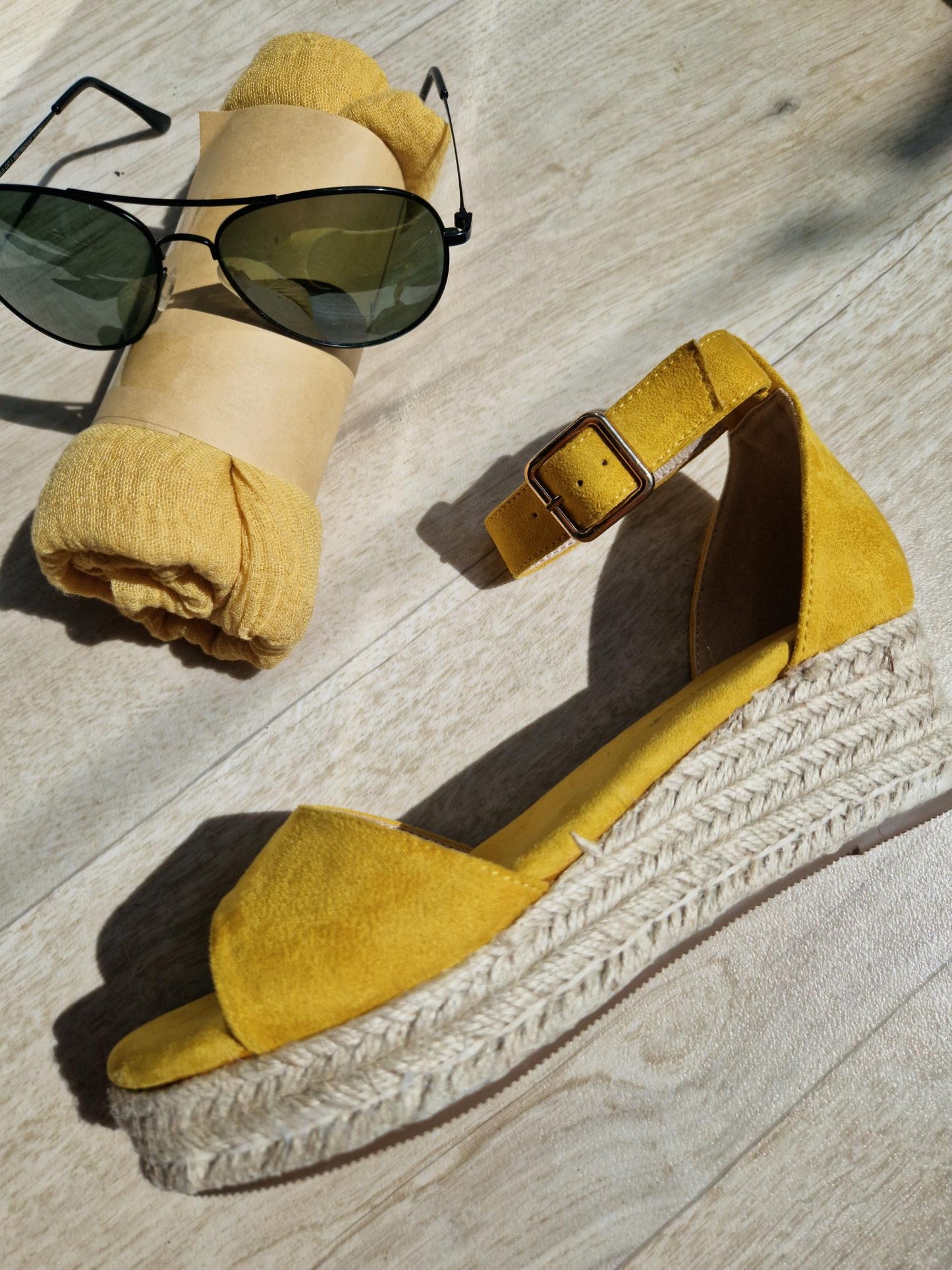 Espadrille imitation daim