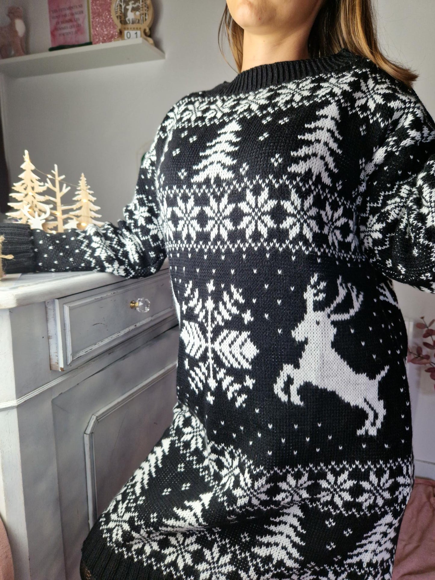 Robe pull de noel